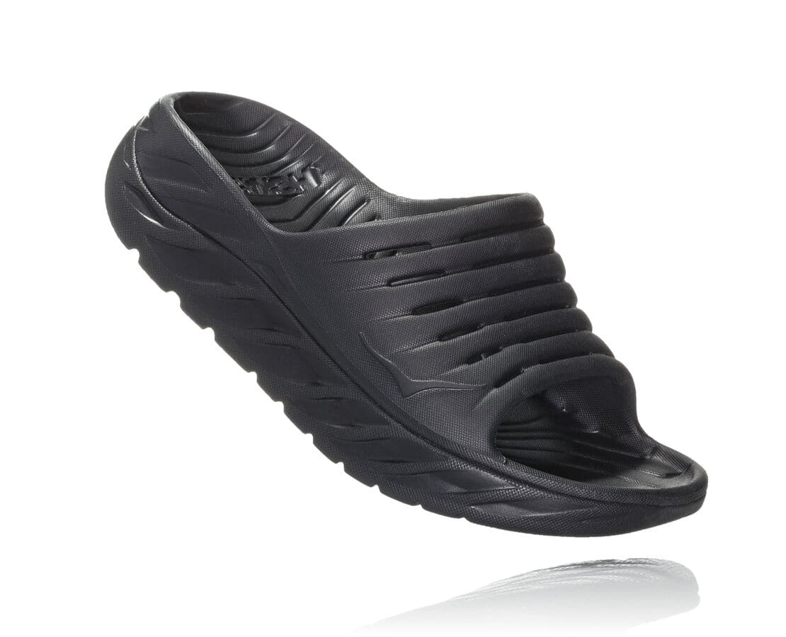 Hoka One One Ora Recovery Slide Philippines - Mens Recovery Sandals - Black | RH8035672